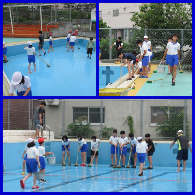 5.29プール掃除①